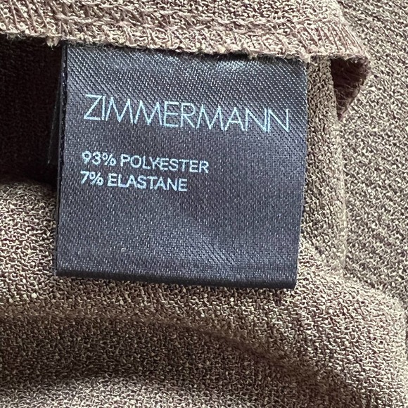 ZIMMERMANN Buckle Jumpsuit US 4 Olive Stretch Crepe Cut-Out Wide Leg One-Piece - Picture 8 of 12